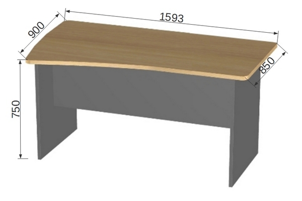 Офисная мебель БэкВэм БВ-4.0 Стол эргономичный левый