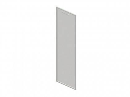 Кабинет для руководителя Vegas Дверь стеклянная тонированая в алюминиевой рамке V-02.1 левая/правая