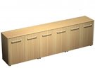 Кабинет премиум класса Reventon Шкаф для документов низкий закрытый(стенка из 3 шкафов) МЕ 310