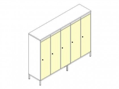 Мебель для детских садов Незнайка ШДм-5 Шкаф для одежды на металлокаркасе