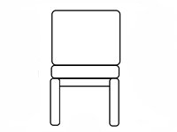 Кресло для зон ожидания Тулон мод.МС7 1-но местная секция